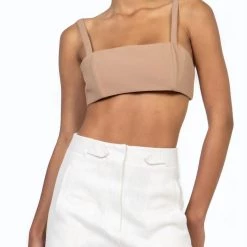 Cheapest 🎉 Ronny Kobo 👩 women Como Top in Tan 💯