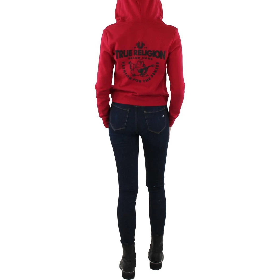 Discount ⌛ True Religion 👩 Womens Logo Front Zip Hoodie ⌛ 4 Discount ⌛ True Religion 👩 Womens Logo Front Zip Hoodie ⌛ - Image 2