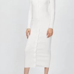 Best Sale 🎁 Ronny Kobo 👩 women Vianne Knit 👗 Dress In White 😀