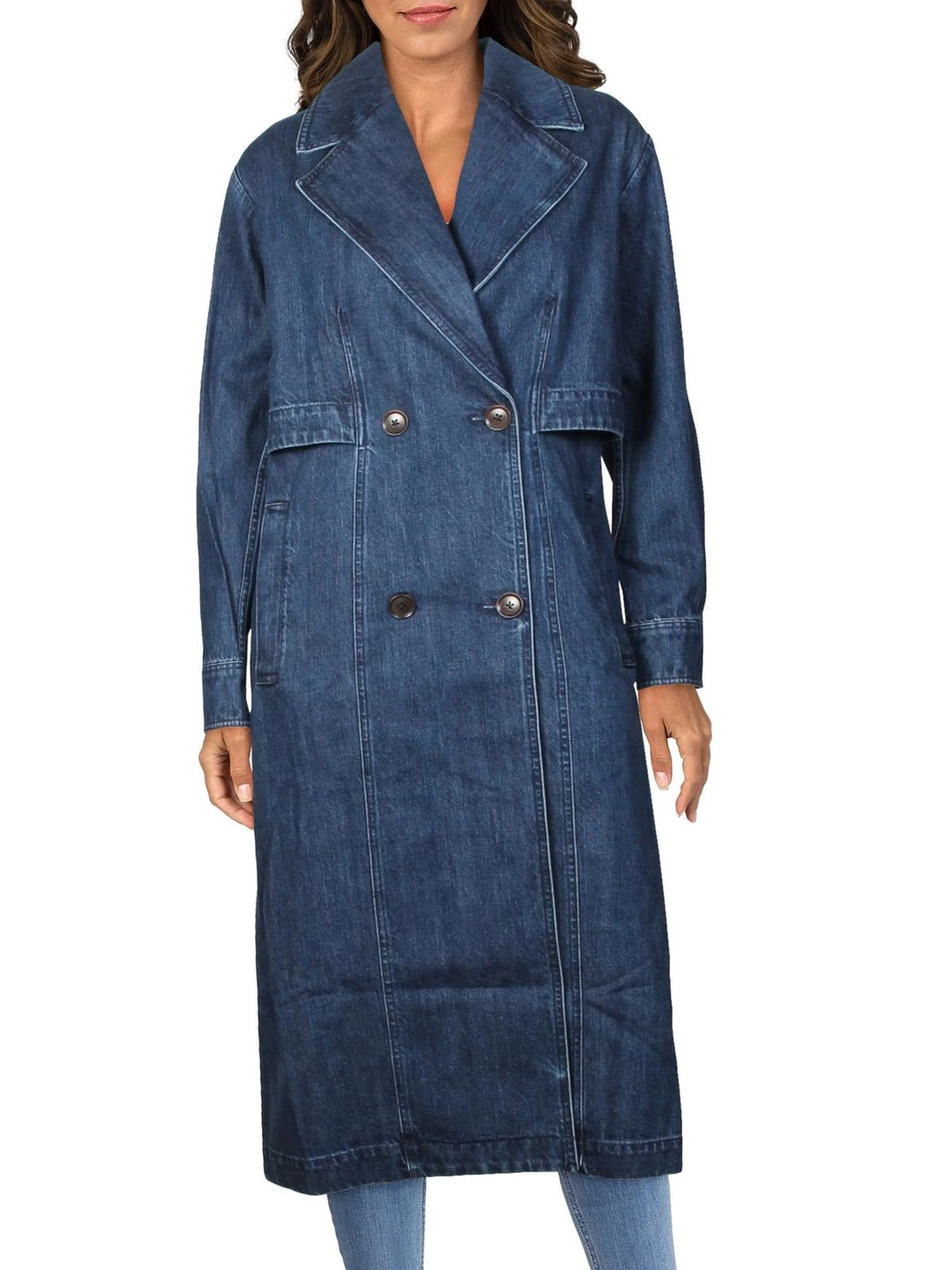 Top 10 ✔️ J Brand 👩 Womens Denim Double-Breasted Trench 🧥 Coat 🌟 3 Top 10 ✔️ J Brand 👩 Womens Denim Double-Breasted Trench 🧥 Coat 🌟