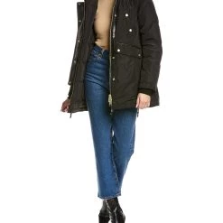 Cheap 🧨 women NB Series by Nicole Benisti Aurora Leather-Trim Down 🧥 Coat ✔️
