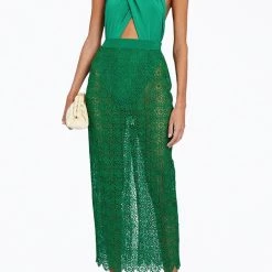 Discount 🎁 Ronny Kobo 👩 women Tara Cross-Front Slinky Jersey Bodysuit in Poison Green ✨ -Outlet J Brand Store 448b4f64550b45909008e45e87d46795 b2abf366 9223 40fa b9c5 a192bf7174d3 1080x