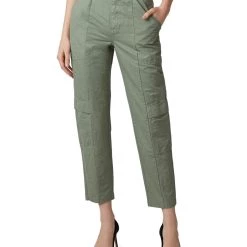Best Sale 🎉 J Brand Athena 👩 Womens Linen Blend Ankle Cargo Pants 🔥