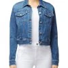 Discount ✔️ J Brand 👩 Womens Jean Medium Wash Denim Jacket 🛒
