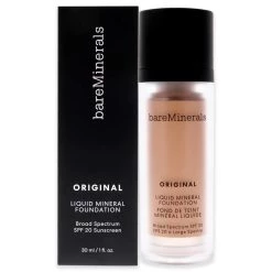 Brand new ⌛ Original Liquid Mineral Foundation SPF 20 - 10 Medium by bareMinerals for 👩 Women - 1 oz Foundation 🎉