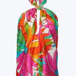 New 🎁 Ronny Kobo 👩 women Omilia Floral Cutout Silk Jacquard Top in Jungle Floral 😍