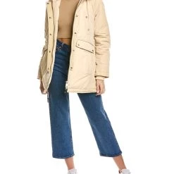 Cheap 👏 women NB Series by Nicole Benisti Aurora Leather-Trim Down 🧥 Coat 🔥