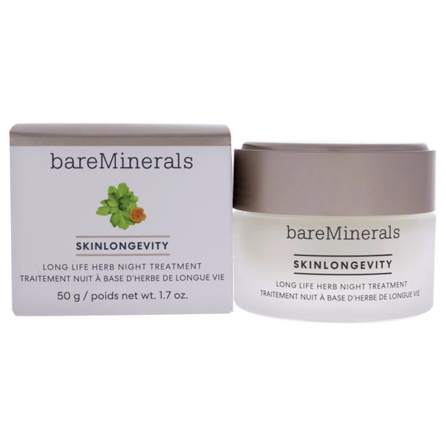Best Sale 🔔 Skinlongevity Long Life Herb Night Treatment by bareMinerals for Unisex - 1.7 oz Treatment ✨ 3 Best Sale 🔔 Skinlongevity Long Life Herb Night Treatment by bareMinerals for Unisex - 1.7 oz Treatment ✨