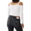 New ❤️ True Religion Jenne Curvy 👩 Womens Mid-Rise Dark Wash Skinny 👖 Jeans 🔥