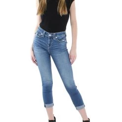 Coupon 👏 True Religion 👩 Womens Cropped Mid-Rise Capri 👖 Jeans 💯