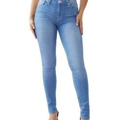 Outlet ⭐ True Religion Stella 👩 Womens Mid Rise Faded Skinny 👖 Jeans 😍