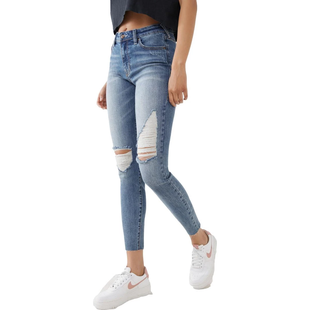Hot Sale 🎁 True Religion Halle 👩 Womens Denim Raw Hem Skinny 👖 Jeans 💯 7 Hot Sale 🎁 True Religion Halle 👩 Womens Denim Raw Hem Skinny 👖 Jeans 💯 - Image 5