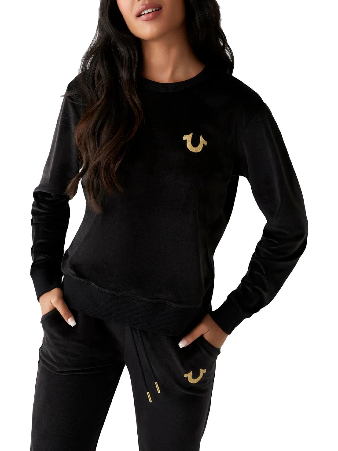 Promo 👏 True Religion 👩 Womens Velvet Graphic Pullover Sweater 🥰 7 Promo 👏 True Religion 👩 Womens Velvet Graphic Pullover Sweater 🥰 - Image 5