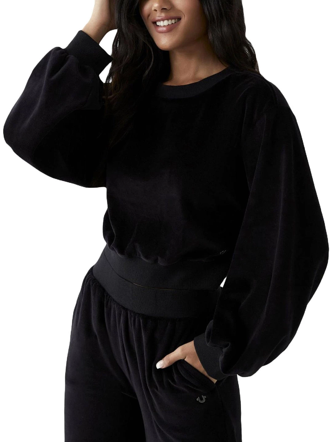 New โค๏ธ True Religion ๐ฉ Womens Velour Crewneck Sweatshirt ๐ 3 New โค๏ธ True Religion ๐ฉ Womens Velour Crewneck Sweatshirt ๐